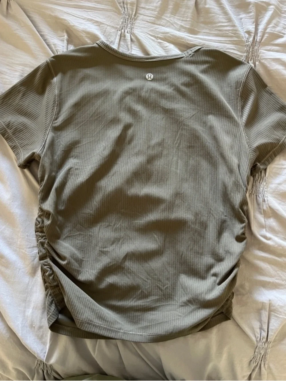Lululemon All It Takes Ribbed Nulu Short Sleeve Tee Nomad Size 6